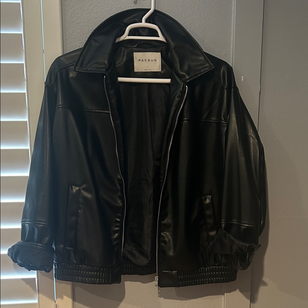 PacSun Shiny Black Jacket